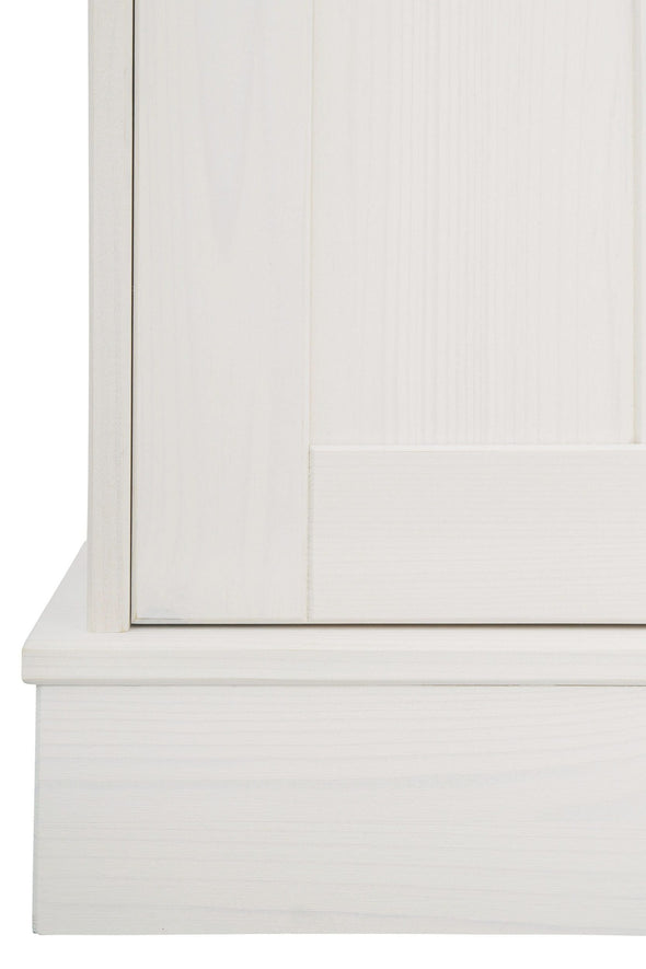 Dulap de dormitor Indra cu 3 usi si oglinda din lemn de pin 145 cm - LunaHome.ro