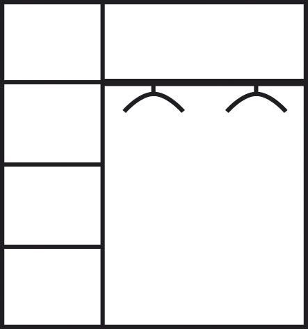 Dulap de dormitor Indra cu 3 usi si oglinda din lemn de pin 145 cm - LunaHome.ro