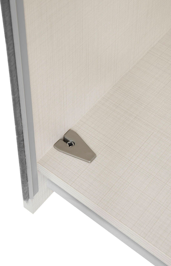 Dulap de dormitor STAUD alb și stejar cu 3 uși glisante 249 cm latime