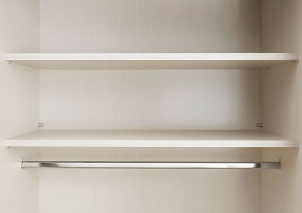 Dulap de dormitor STAUD alb și stejar cu 3 uși glisante 249 cm latime