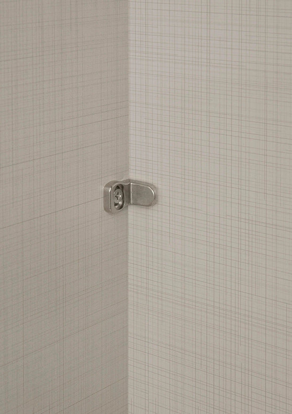 Dulap de dormitor STAUD alb și stejar cu 3 uși glisante 249 cm latime