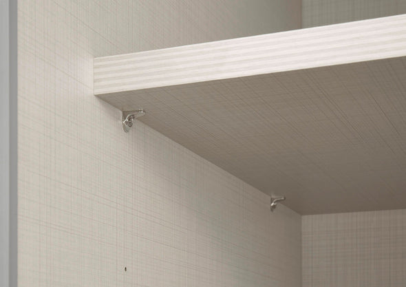 Dulap de dormitor STAUD alb și stejar cu 3 uși glisante 249 cm latime