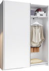 Dulap de dormitor Schlafkontor alb cu 2 usi glisante 150 cm latime - LunaHome.ro