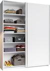 Dulap de dormitor Schlafkontor alb cu 2 usi glisante 150 cm latime - LunaHome.ro