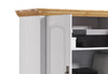 Dulap de lenjerii Konrad din lemn de pin alb 133 cm - LunaHome.ro