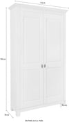 Dulap de pantofi Rauna din lemn de pin natur 113 cm lățime - LunaHome.ro