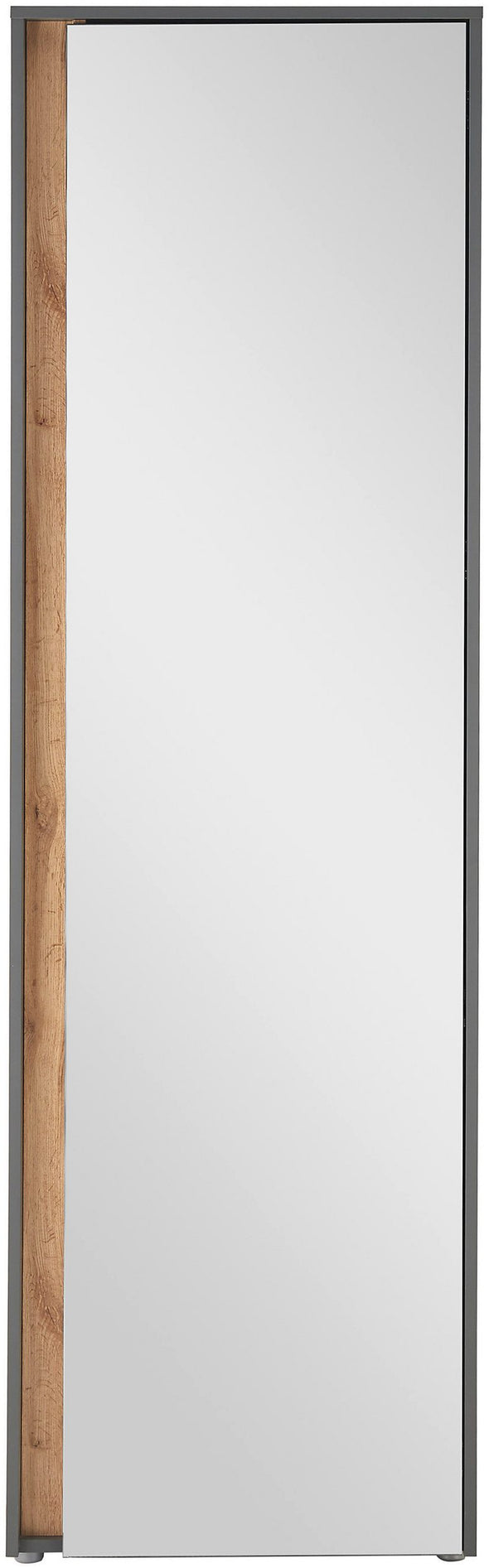 Dulap garderoba City Giron cu o usa cu oglinda antracit 60 cm lățime