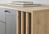 Dulap garderoba compact pentru hol cu bancheta si oglinda 114 cm - LunaHome.ro