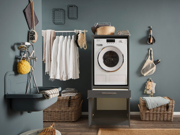 Dulap gri Laundreezy pentru masina de spalat rufe 67,5 cm - LunaHome.ro