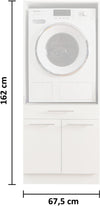 Dulap gri Laundreezy pentru masina de spalat rufe 67,5 cm - LunaHome.ro