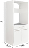 Dulap gri Laundreezy pentru masina de spalat rufe 67,5 cm - LunaHome.ro
