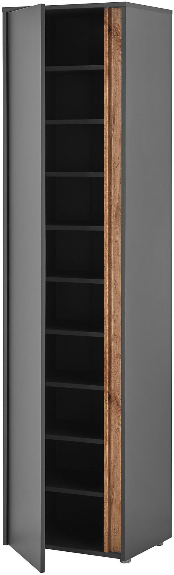 Dulap gri de hol City Giron ideal pentru hol 50 cm latime - LunaHome.ro