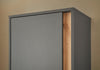 Dulap gri de hol City Giron ideal pentru hol 50 cm latime - LunaHome.ro
