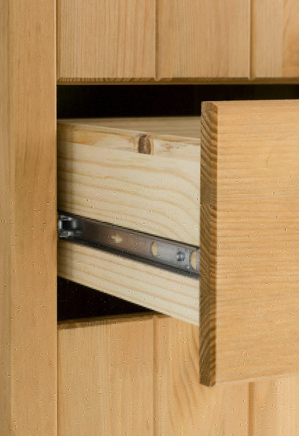Dulap inalt Tina din lemn de pin cu 4 usi 2 sertare 57 cm lățime