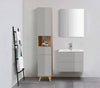 Dulap înalt de baie Lund Design cu usi gri, 35 cm lățime - LunaHome.ro