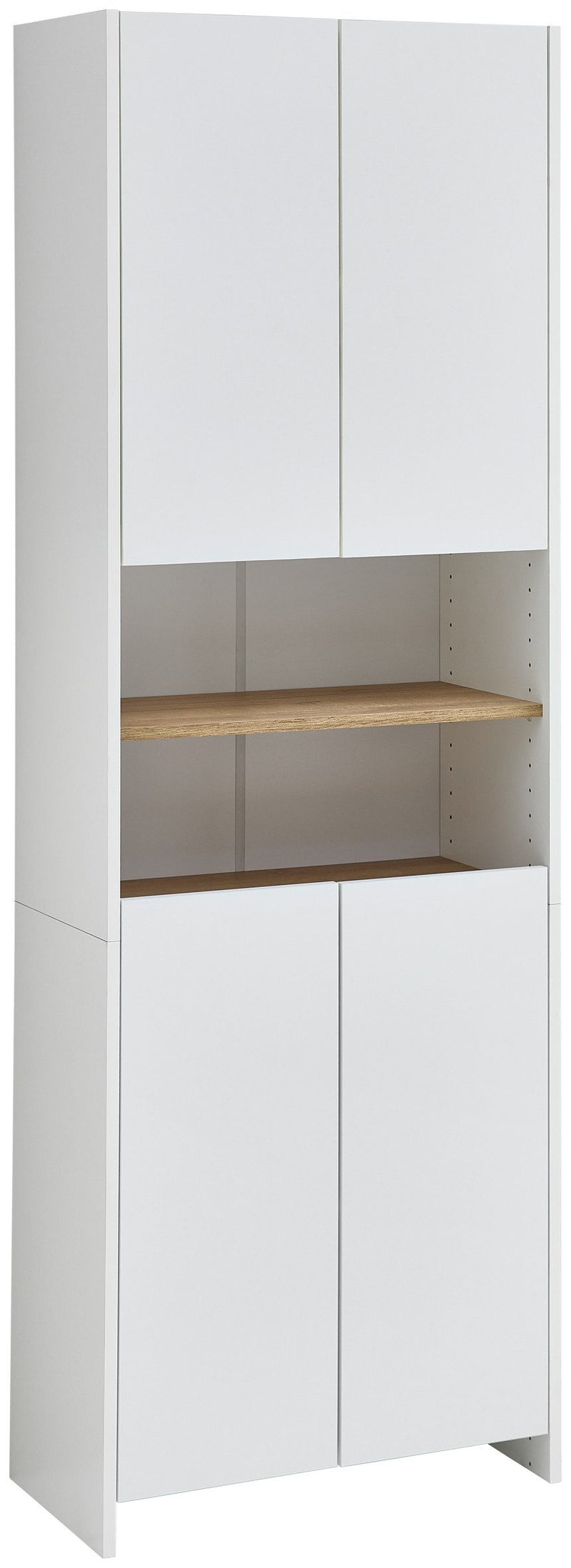 Dulap inalt de baie Quickset alb cu 4 usi 62 cm lățime - LunaHome.ro