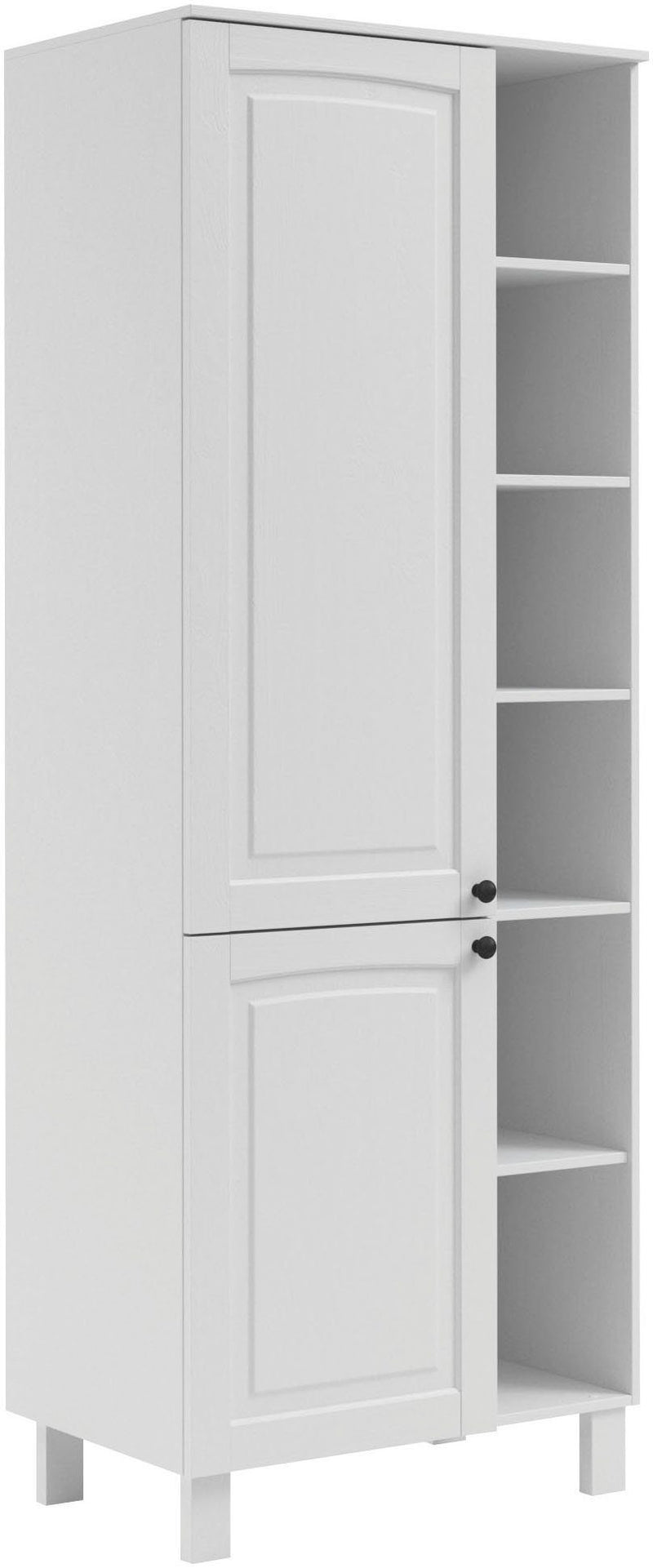 Dulap înalt de bucătărie KS-Osby alb din lemn de pin 75 cm - LunaHome.ro