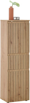 Dulap midi Austin cu model riflaj stejar 40 cm lățime - LunaHome.ro