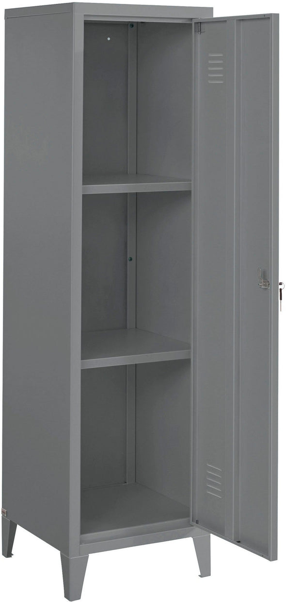 Dulap midi »Jensjorg« din metal gri, înălțime 137 cm - LunaHome.ro