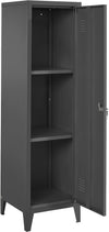 Dulap midi »Jensjorg« din metal negru, înălțime 137 cm - LunaHome.ro