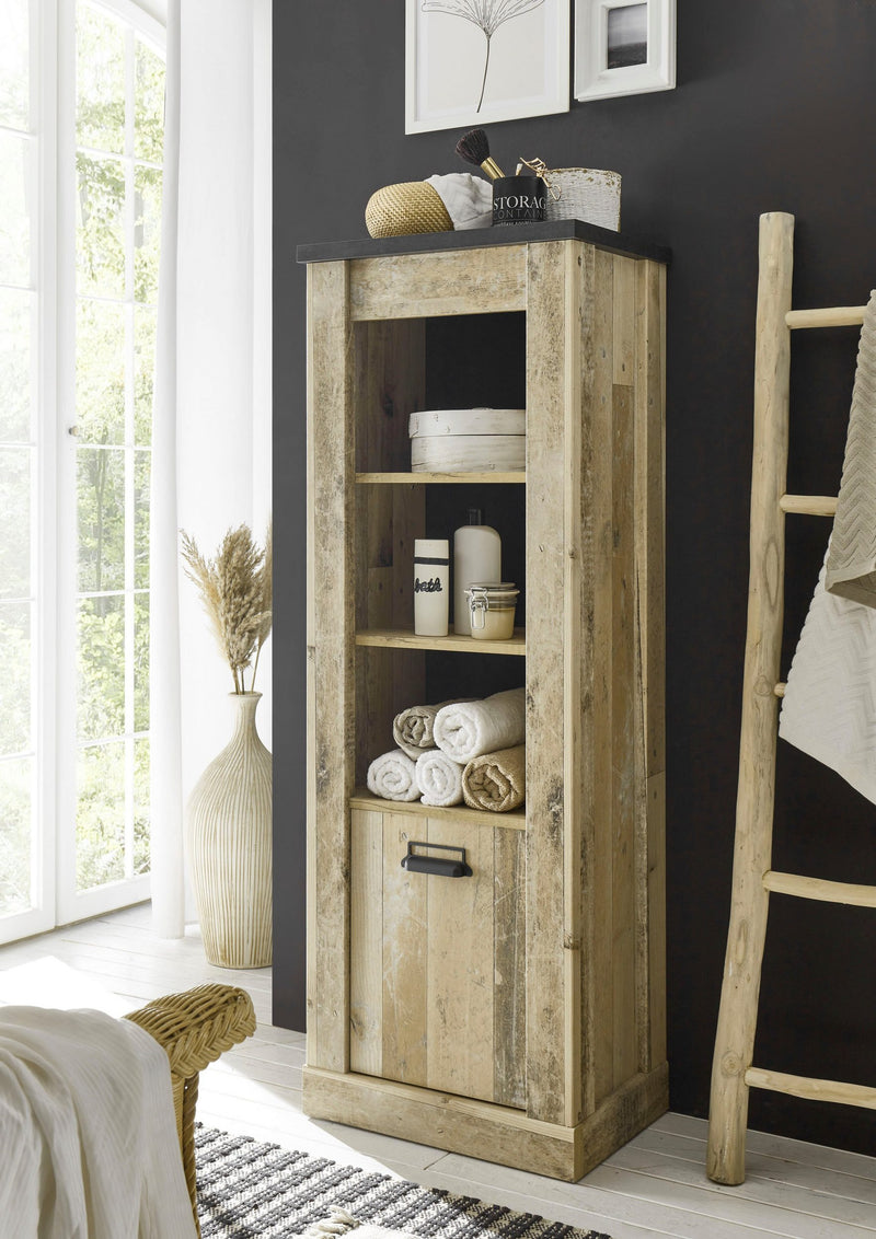 Dulap midi Sherwood cu aspect modern de lemn, 51 cm latime - LunaHome.ro