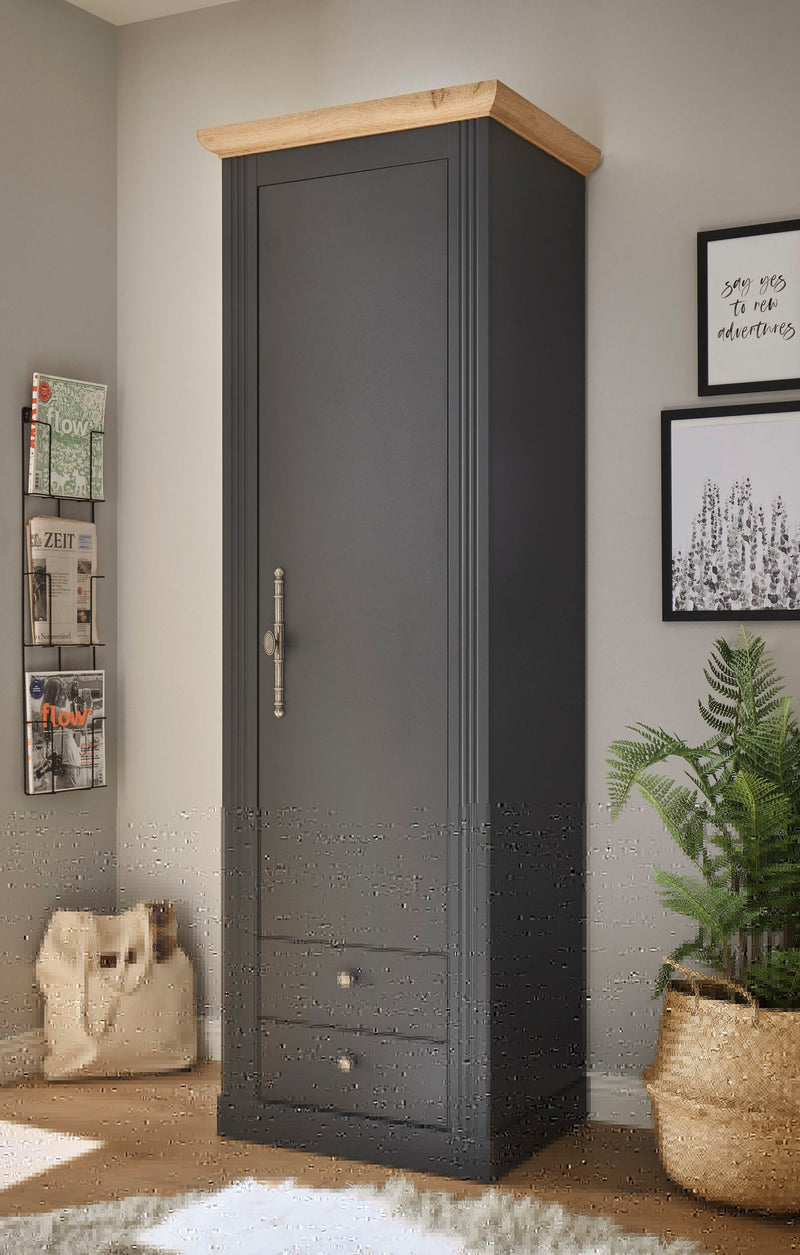 Dulap pantofar Westminster gri antracit 66 cm lățime - LunaHome.ro