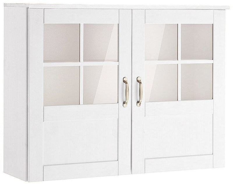 Dulap suspendat Alby din lemn de pin alb, 100 cm latime - LunaHome.ro