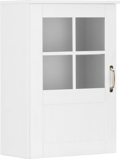 Dulap suspendat Alby din lemn de pin alb, 50 cm latime - LunaHome.ro