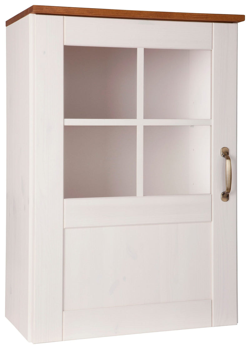 Dulap suspendat Alby din lemn de pin alb, 50 cm latime - LunaHome.ro