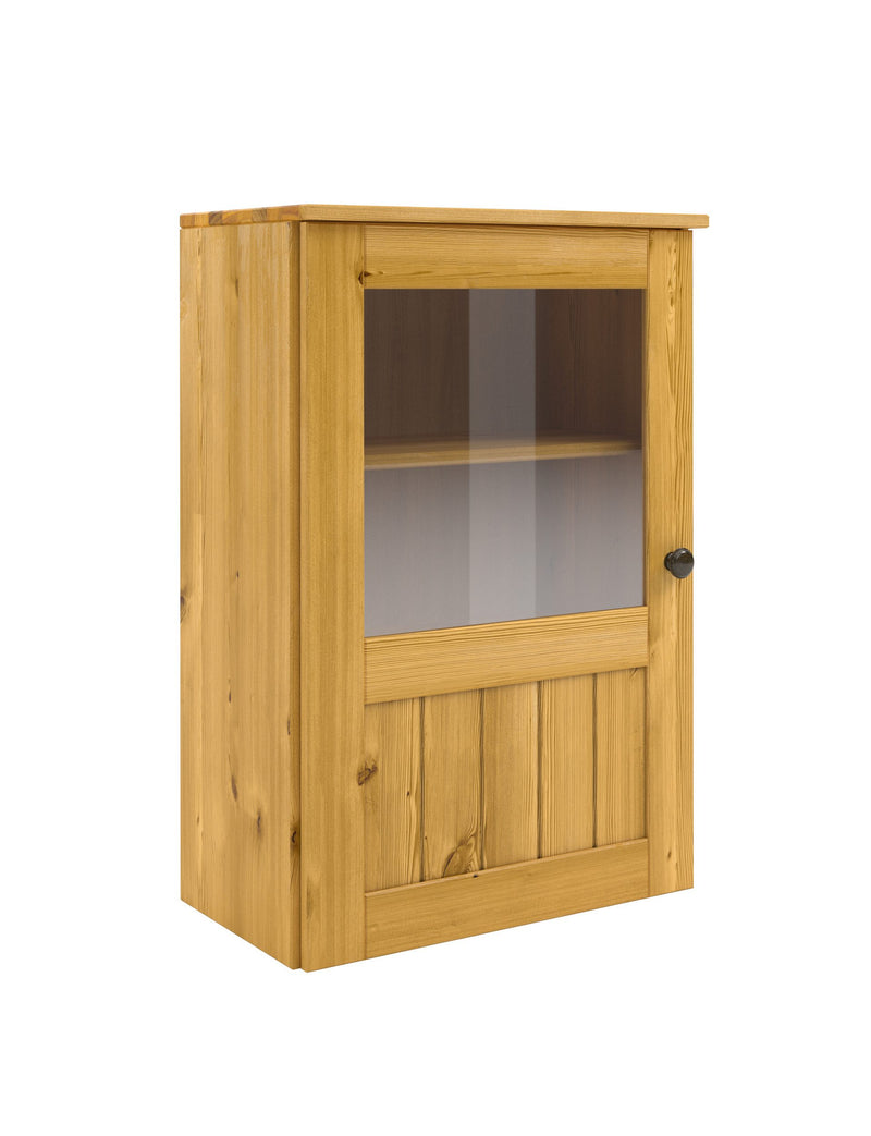Dulap suspendat Alby din lemn de pin natur, 50 cm latime - LunaHome.ro