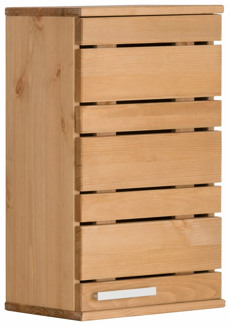 Dulap suspendat Jossie din lemn de pin natur 30 cm lățime - LunaHome.ro