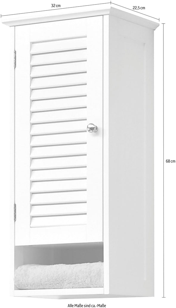 Dulap suspendat Quickset cu 1 usă alb 32 cm lățime - LunaHome.ro