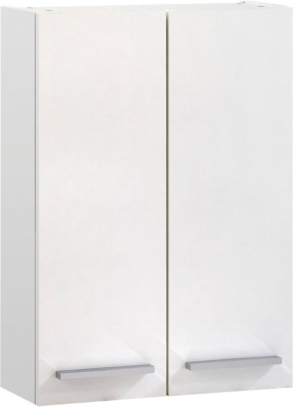 Dulap suspendat de baie Quickset alb cu 2 usi, 50 cm - LunaHome.ro