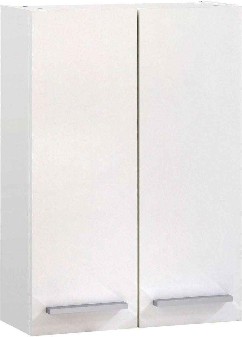Dulap suspendat de baie Quickset alb cu 2 usi, 50 cm - LunaHome.ro