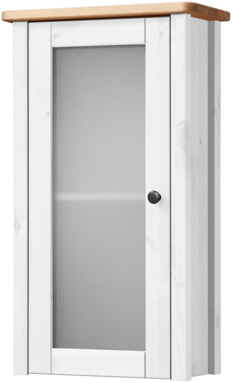 Dulap suspendat de baie Sylt din lemn de pin alb 40 cm - LunaHome.ro