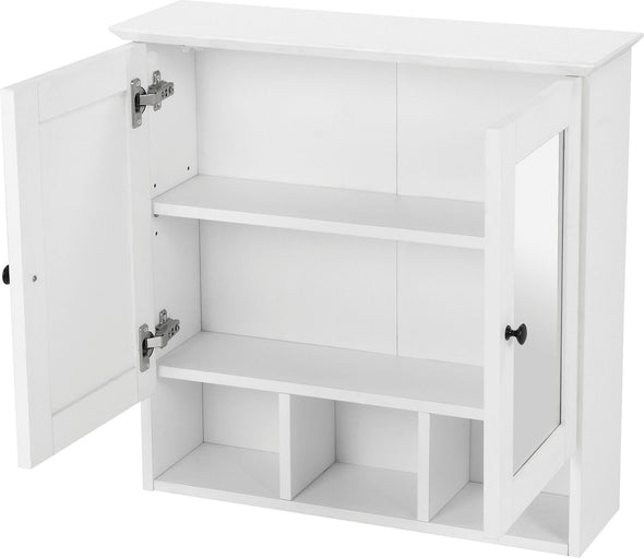 Dulap suspendat pentru baie Aalborg cu oglinda, 63 cm lățime - LunaHome.ro