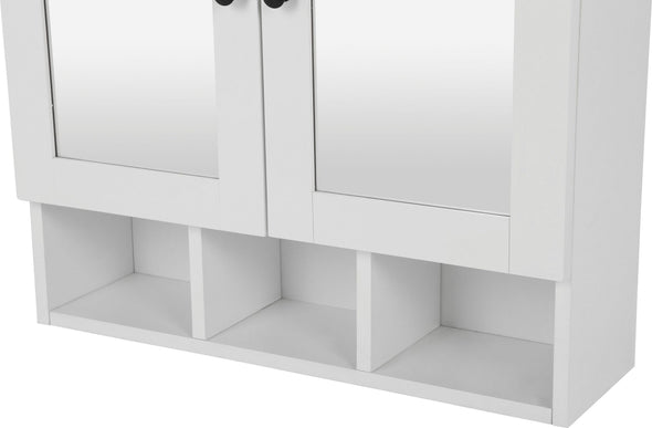 Dulap suspendat pentru baie Aalborg cu oglinda, 63 cm lățime - LunaHome.ro