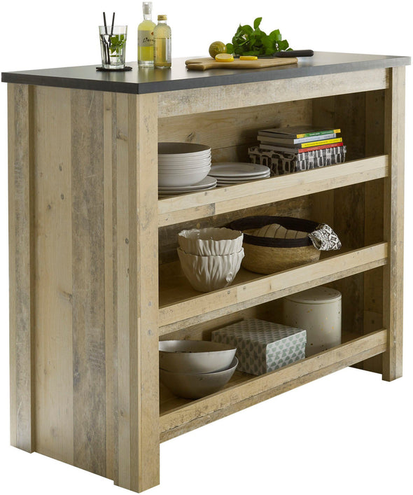Dulap tip insula Sherwood cu suport pentru prosoape, 130x52 cm - LunaHome.ro
