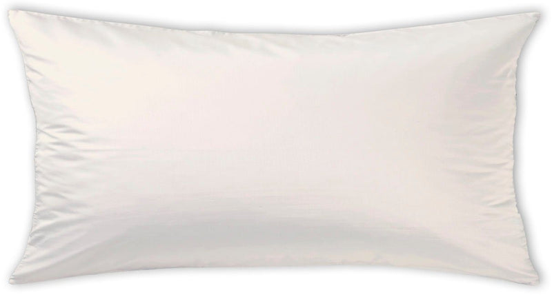 Față de pernă 100% bumbac alb, satin mako 80x40 cm - LunaHome.ro