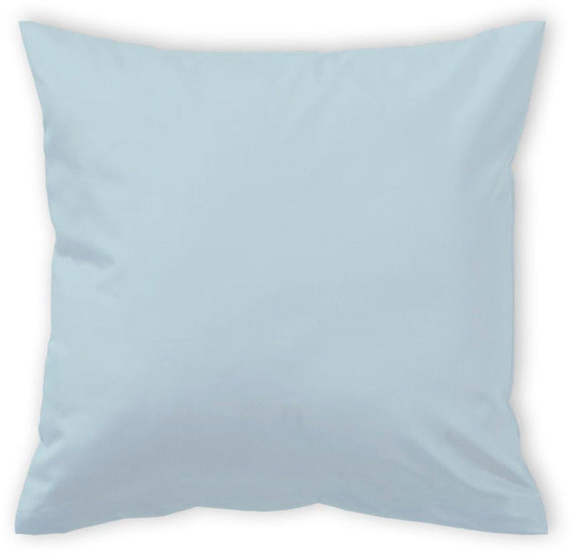 Față de pernă 100% bumbac albastru azur, satin mako 40x40 cm - LunaHome.ro