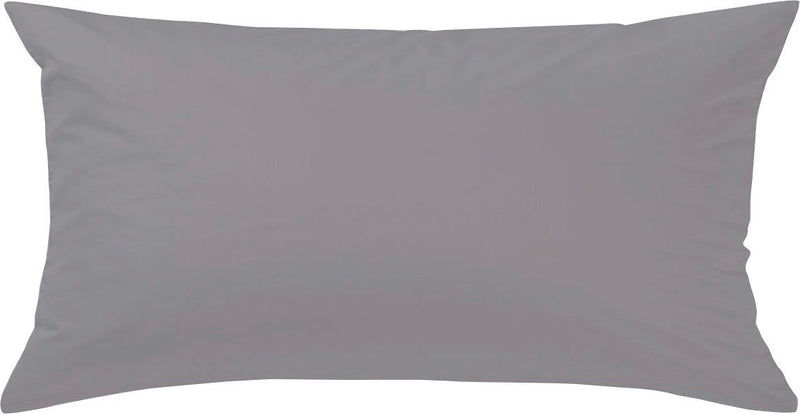 Față de pernă 100% bumbac gri mat, satin mako 80x40 cm - LunaHome.ro
