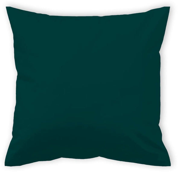 Față de pernă 100% bumbac verde malakit, satin mako 40x40 cm