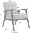 Fotoliu Alvared cu aspect de piele verde si cadru din fag - LunaHome.ro