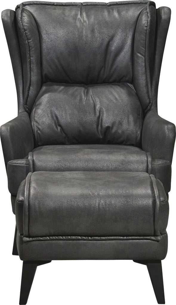 Fotoliu Edward din microvelur antracit elegant - LunaHome.ro