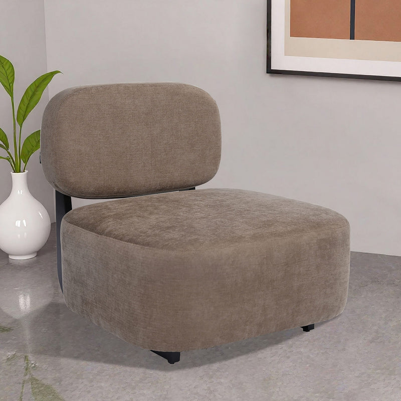 Fotoliu Lioran cu design impresionant, baza de lemn maro - LunaHome.ro