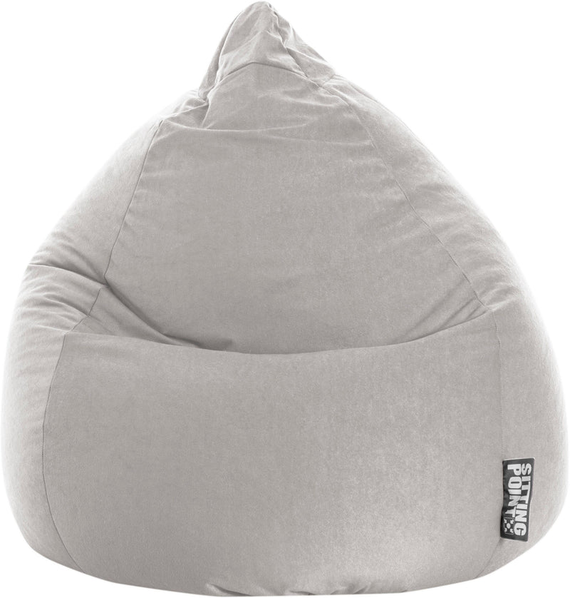 Fotoliu Pouf Beanbag Easy XL gri 110x70 cm - LunaHome.ro