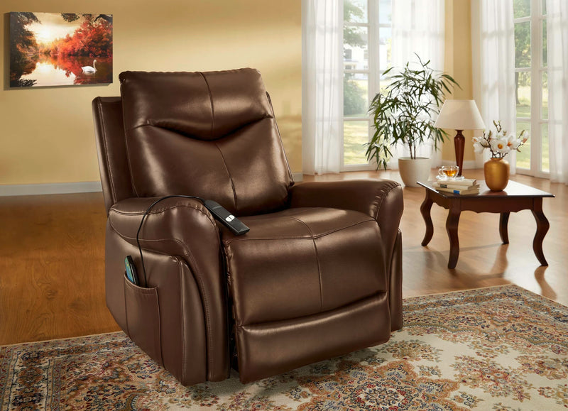 Fotoliu de relaxare Lazy Boy cu reglaj mecanic din piele eco - LunaHome.ro