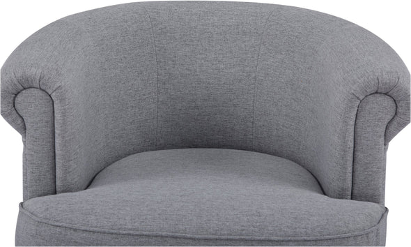 Fotoliu confortabil Hutsell din tesatura gri cu picioare negre - LunaHome.ro