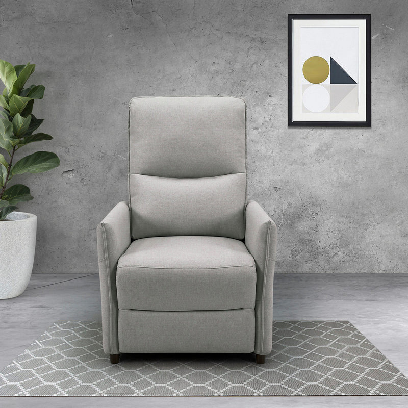 Fotoliu de relaxare Currie gri cu functie de recliner mecanica