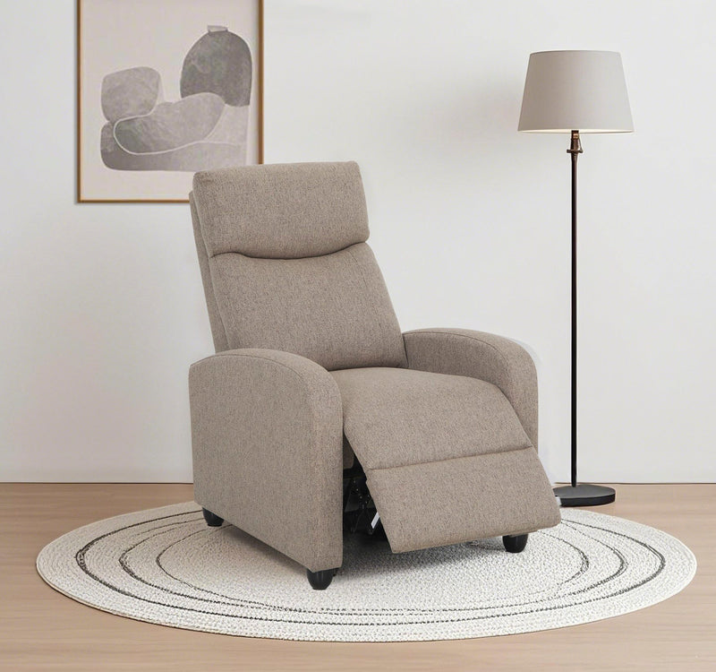 Fotoliu de relaxare Julinor cu recliner rabatabil manual maro - LunaHome.ro